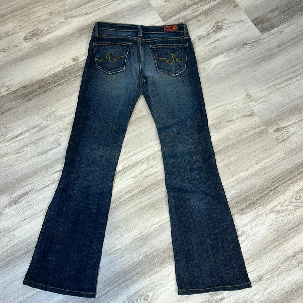 AG Adriano Goldschmied Y2K Low Rise Dark Wash Denim Flared Bootcut Jeans / 27R